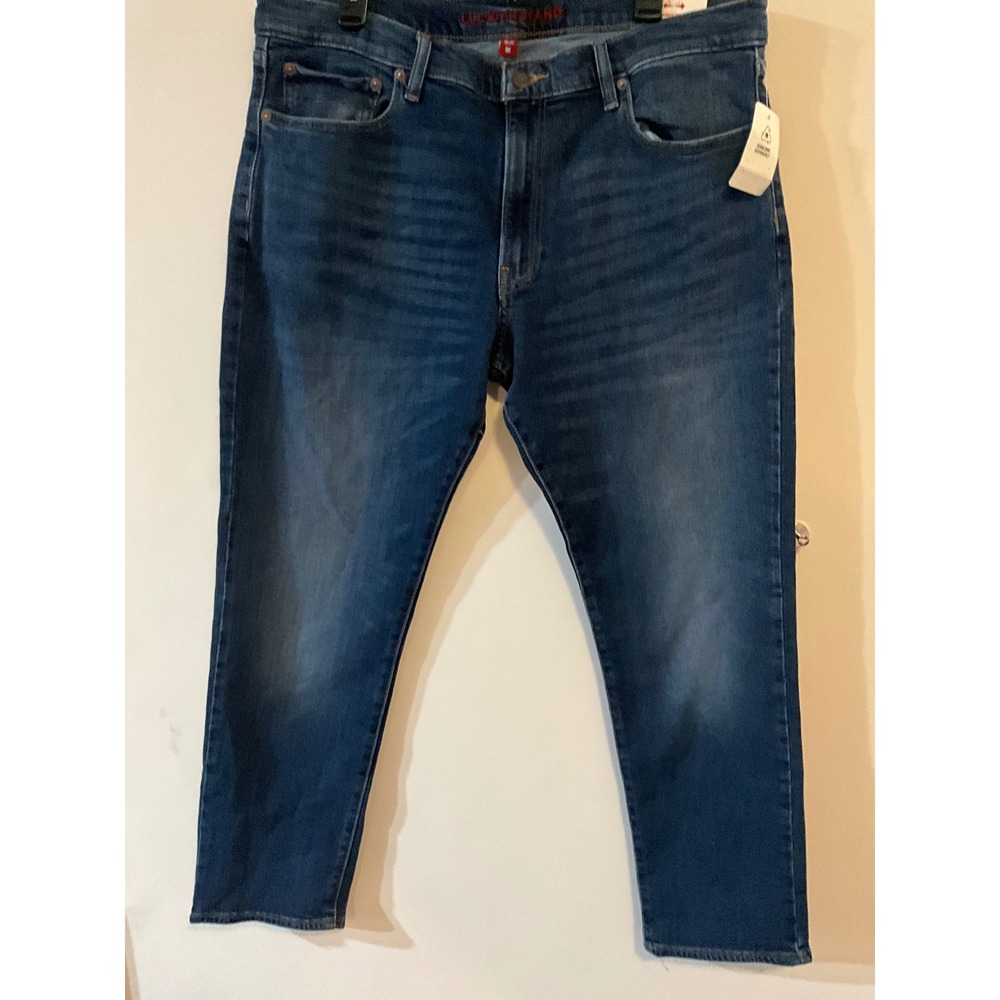 Lucky Brand 412 Athletic Slim Mens Jeans 38x30 Blue Stretch Denim NWT